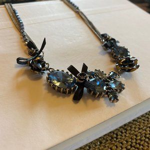 Betsey Johnson Blue Crystal Necklace